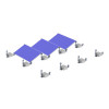 Ballasted solar mounts system